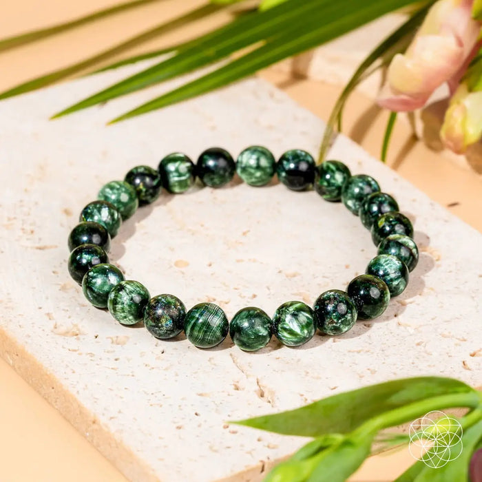 Angel Energy – Rare Seraphinite Bracelet of Transformation by Conscious Items