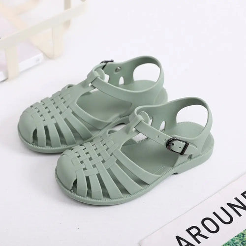 Aqua-Joy Kids Jelly Sandals – Waterproof Toddler Summer Shoes with Wide Toe Box & Anti-Slip Sole by ozznekshoes