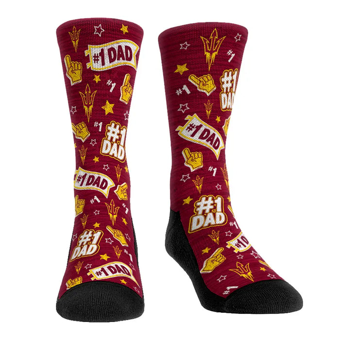 Arizona State Sun Devils - #1 Dad by Rock 'Em Socks
