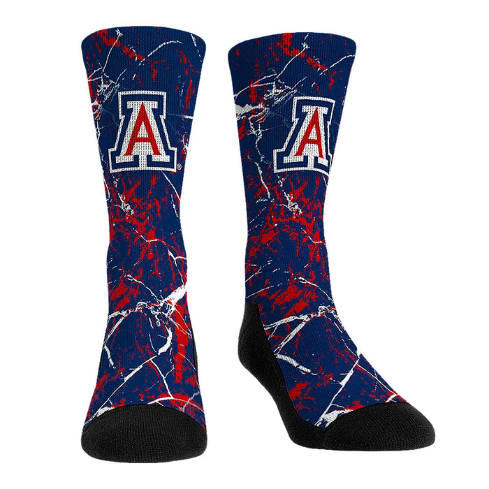 Arizona Wildcats - Cracked Marble by Rock 'Em Socks