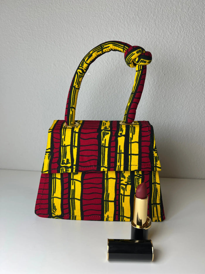 Asma Knot African Print Mini Bag by Duma Mbili LLC