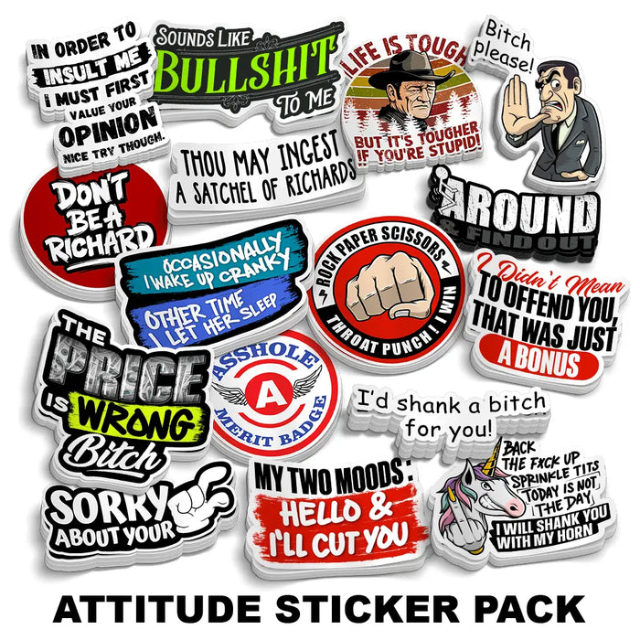 Attitude Sticker Pack by Armed American Supply