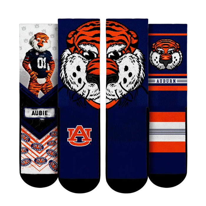 Auburn Tigers - Mascot 3-Pack by Rock 'Em Socks