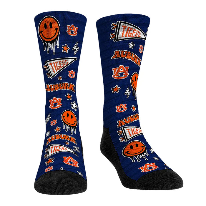 Auburn Tigers - Smiley Stickers by Rock 'Em Socks