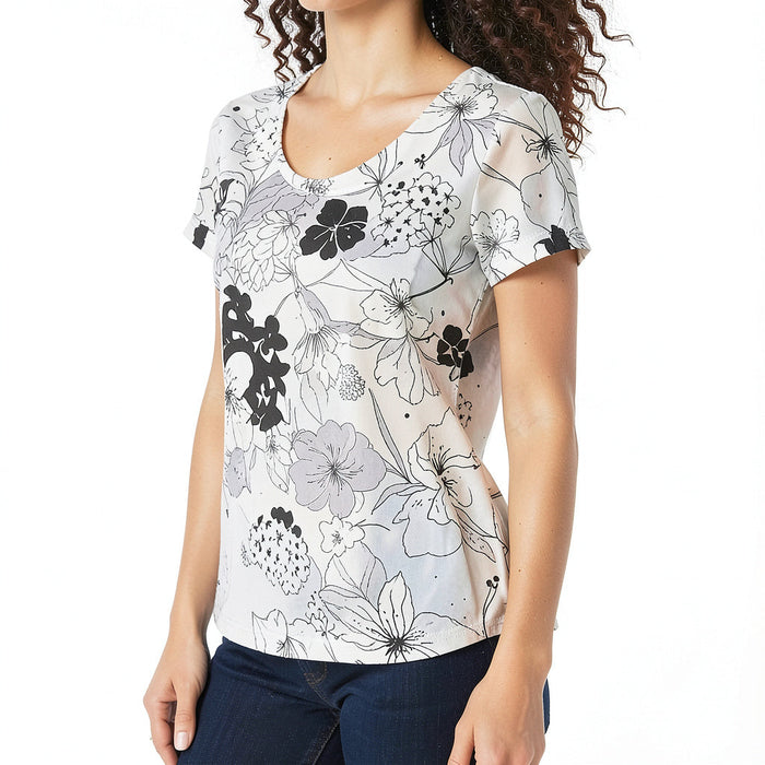 Style & Co Women's Floral-Print Top, Size Small by Vanessa Jane