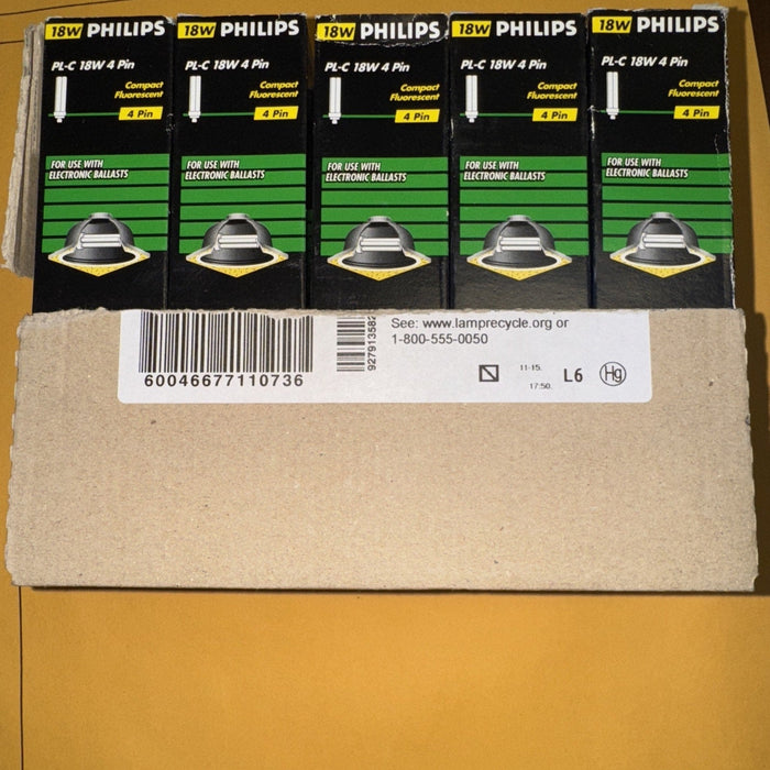 Philips 383299 PL-C 18W 4-Pin CFL Light Bulbs 2700K Warm White G24q-2 (10-Pack) by Price Is Right Miami