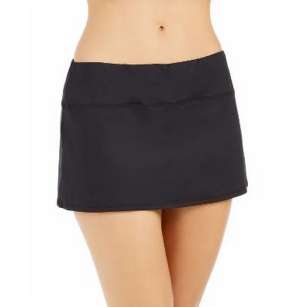 Lauren Ralph Lauren Black Shirred Skirted Bikini by Vanessa Jane