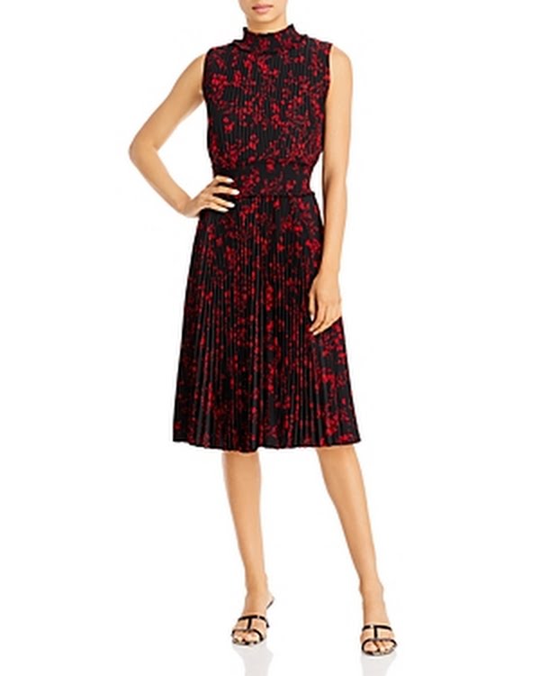 Nanette Lepore Sleeveless Pleated MIDI Dress by Vanessa Jane