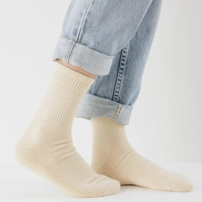 Baggu Ribbed Sock - Ecru by Swell-O-Phonic