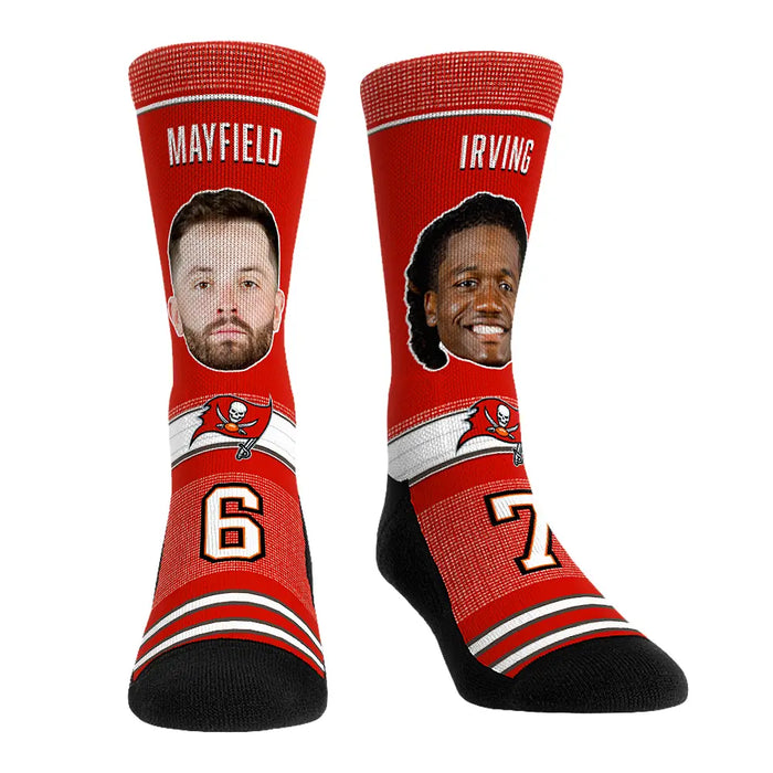 Baker Mayfield & Bucky Irving - Tampa Bay Buccaneers - Teammates by Rock 'Em Socks