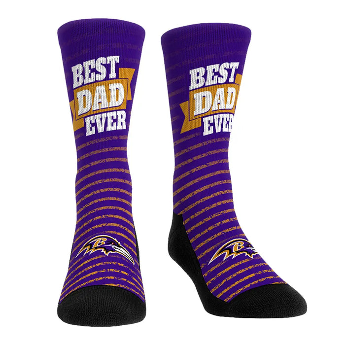 Baltimore Ravens - Best Dad Ever by Rock 'Em Socks