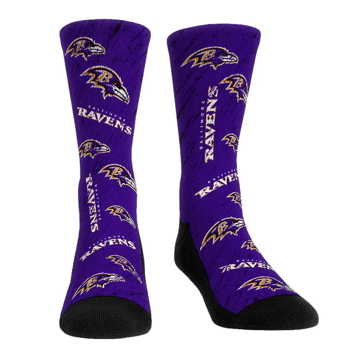 Baltimore Ravens - Throwback All-Over by Rock 'Em Socks