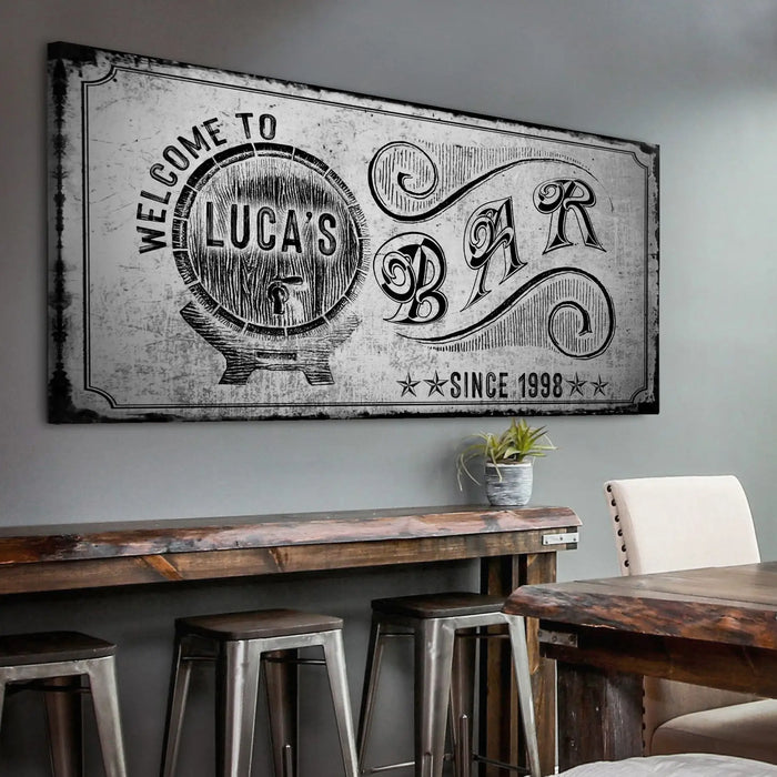Bar Sign by Tailored Canvases