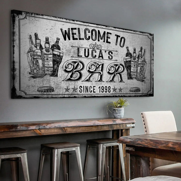 Bar Sign VI by Tailored Canvases