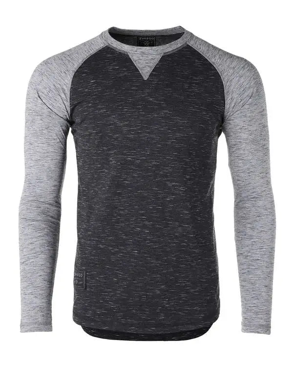 Baseball Retro Raglan - Heather/Black by Boutique 23