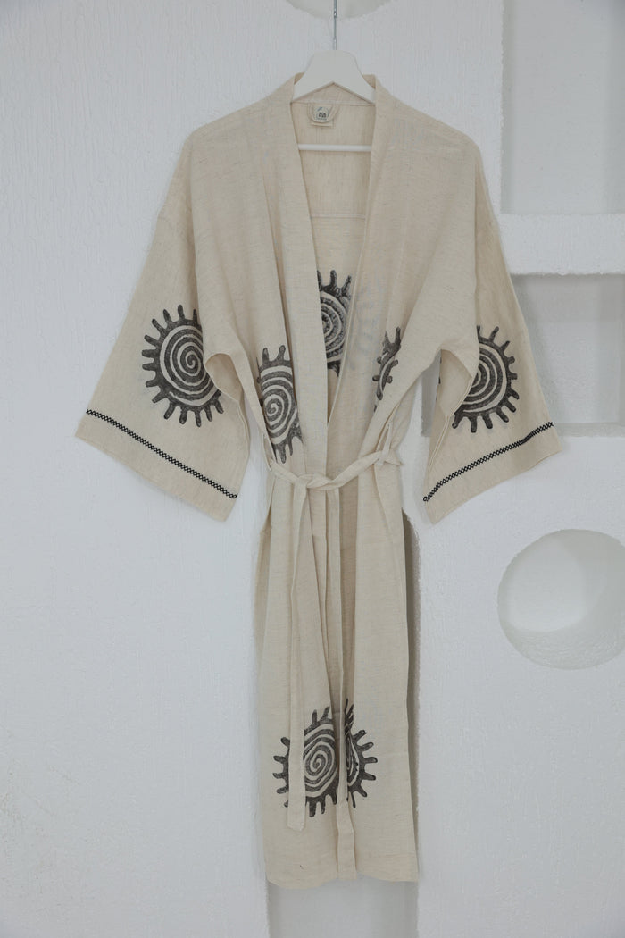 Linen Bathrobe by NoaPure.com