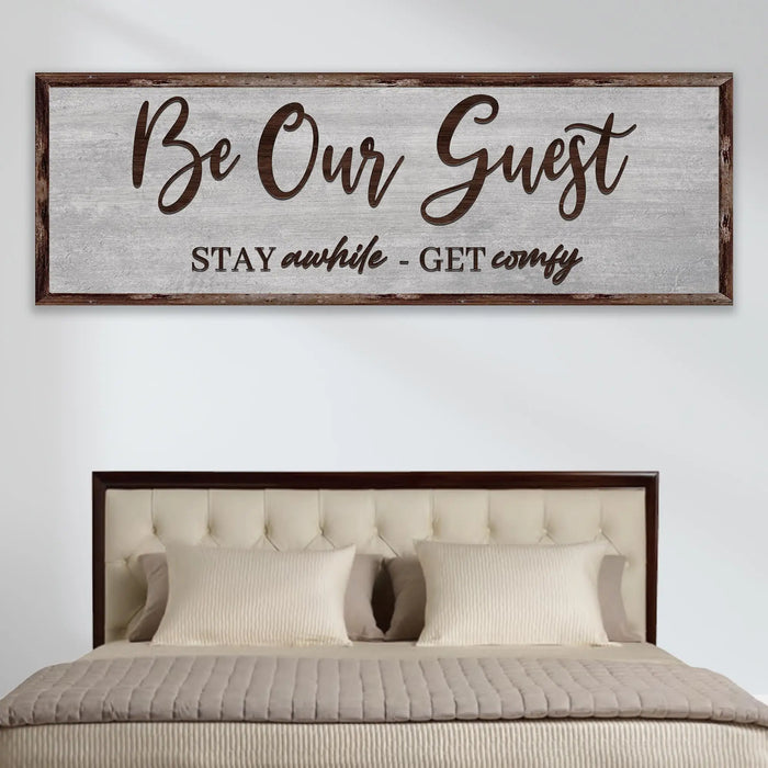 Be Our Guest Sign III by Tailored Canvases