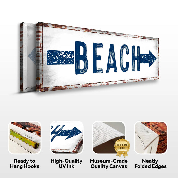Beach Arrow Sign by Tailored Canvases