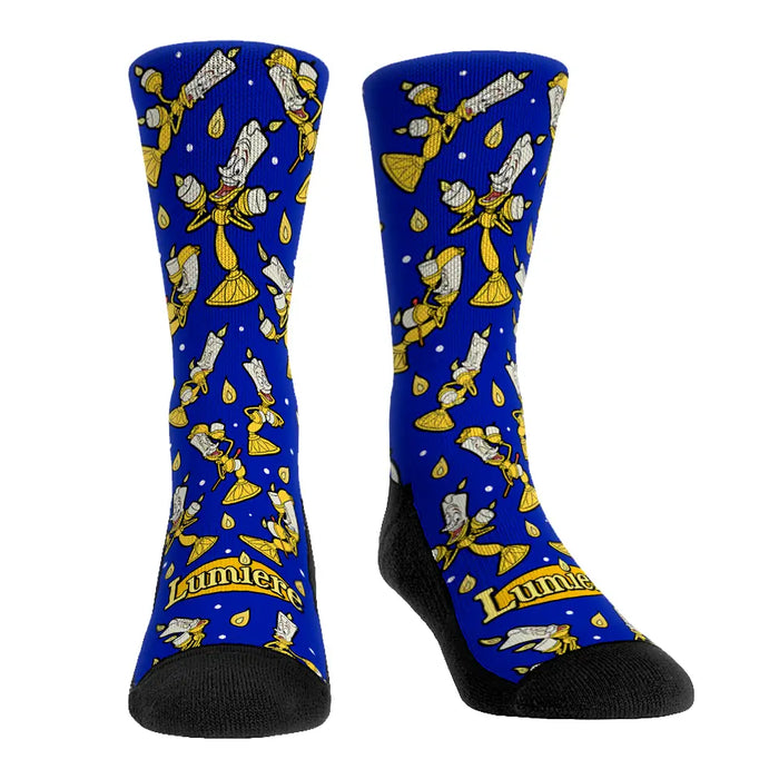 Beauty and the Beast - Lumiere All-Over by Rock 'Em Socks
