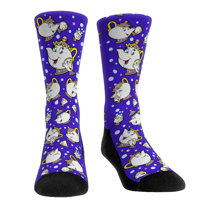 Beauty and the Beast - Mrs Potts & Chip All-Over by Rock 'Em Socks