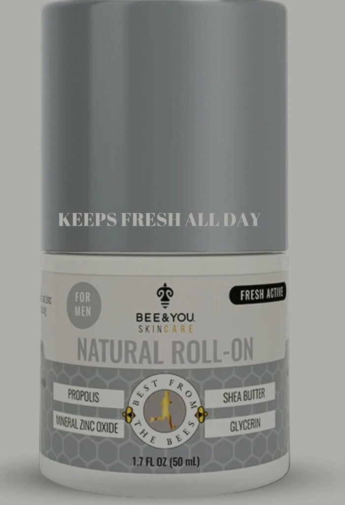 Bee & You Roll-On Deodorant for Men, 1.7 oz