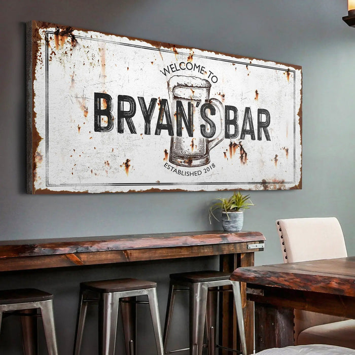 Beer Barrel Bar Sign II by Tailored Canvases