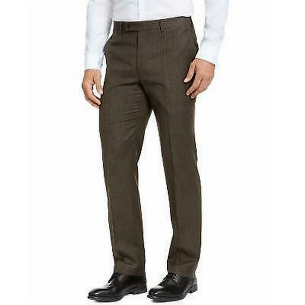 Lauren Ralph Lauren Mens Classic-Fit Stretch Plaid Flannel Dress Pants, 34x32 by Vanessa Jane
