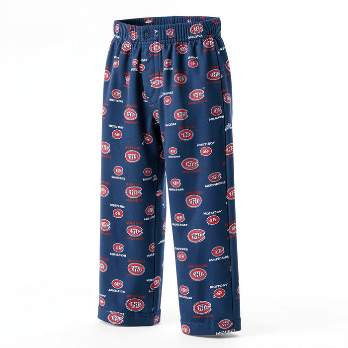 NHL Montreal Canadiens Toddler Boys Sleepwear All Over Print Pants, Size 2T by Vanessa Jane