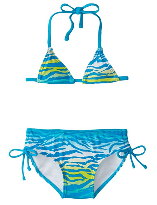 Kanu Surf Baby Girls' Malea Zebra Bikini, Blue, 18 Months by Vanessa Jane