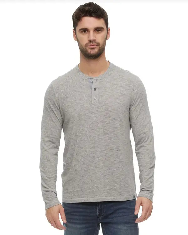 Birmingham LS Siro Slub Henley - Grey by Boutique 23