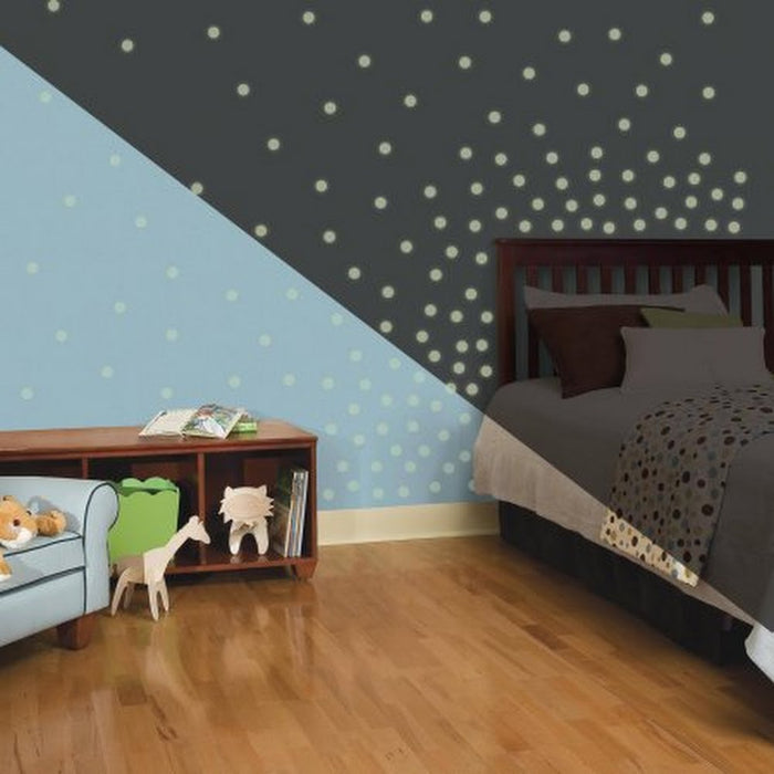 RoomMates RMK2792SCS Glowthe Dark Dots Peel and Stick Wall Decals by Vanessa Jane