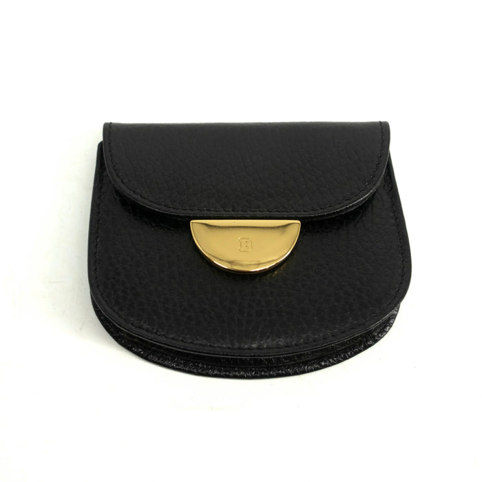 Black Bally Leather Coin Case #3964 by Bolt Boutique