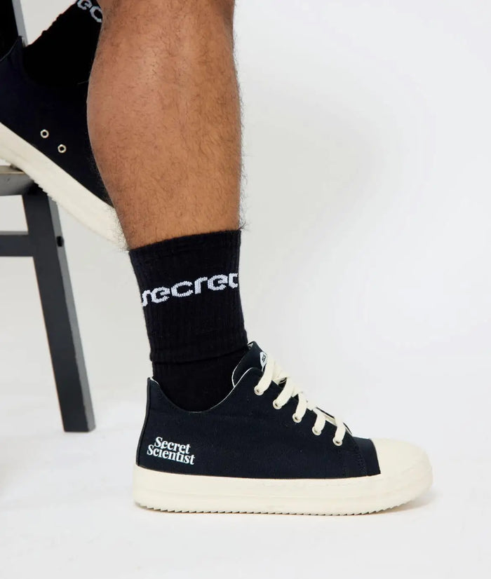Black Standard Secret Socks - Black by SecretScientist