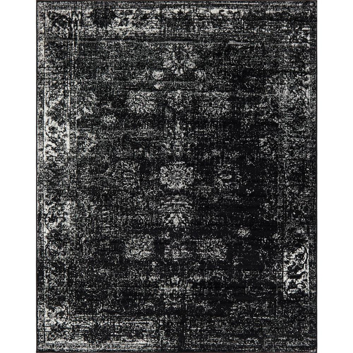 Unique Loom Sofia Casino Sofia Casino Black 7x10 Area Rug by Vanessa Jane