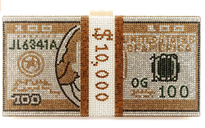 Bling Money Bag Clutch -Gold by The House of Stylez