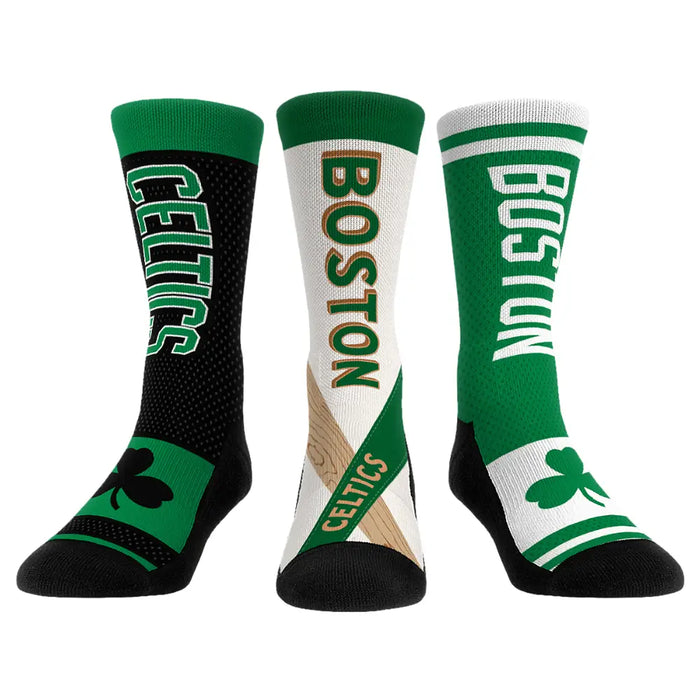 Boston Celtics - Ultimate Jersey - 3-Pack by Rock 'Em Socks