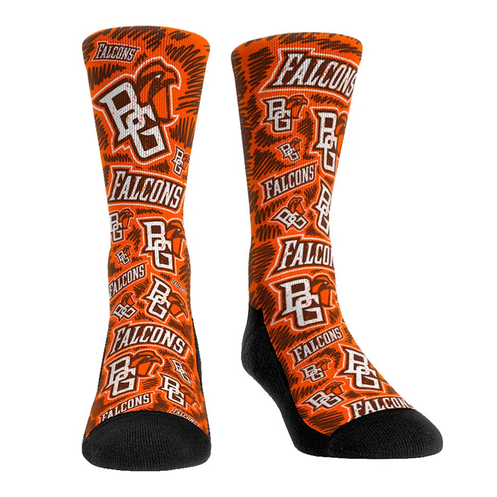 Bowling Green Falcons - Logo Sketch by Rock 'Em Socks