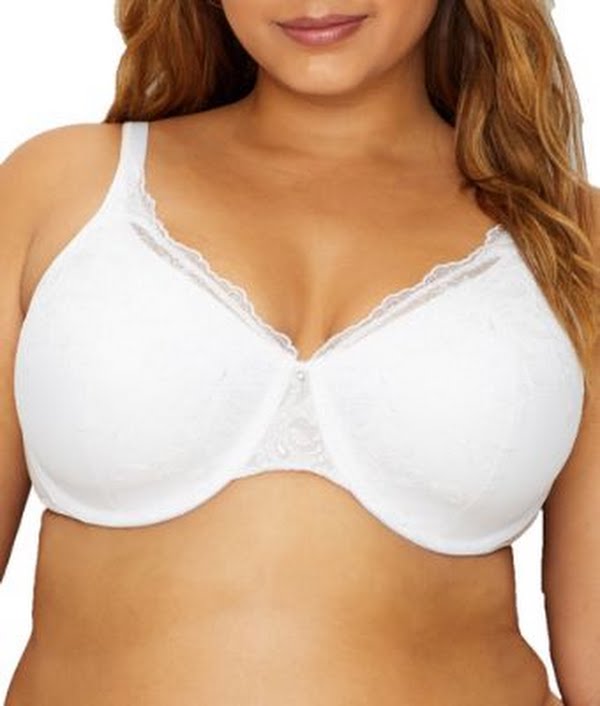 Playtex Secrets Beautiful LIft with Embroidery Underwire Bra, Size 40DDD by Vanessa Jane