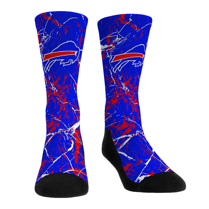 Buffalo Bills - Cracked Marble by Rock 'Em Socks