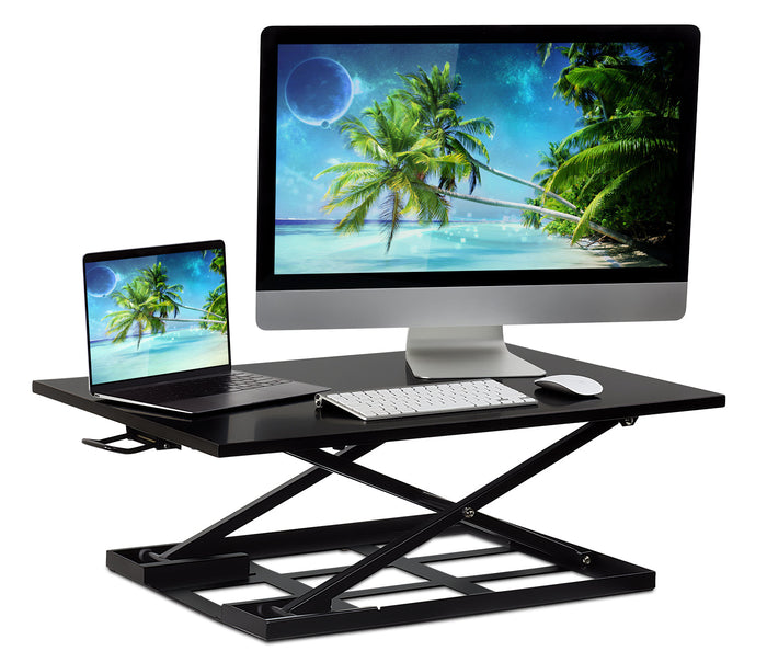 Mount-It! 32 Height Adjustable Sit Stand Desk Converter, Black (MI-7929BLK),Siz by Vanessa Jane