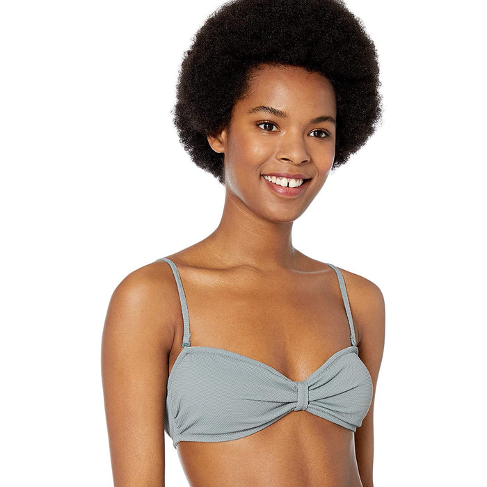 Roxy Trooper Juniors Seas the Day Textured Bandeau Bikini Swim Top, Us Small by Vanessa Jane