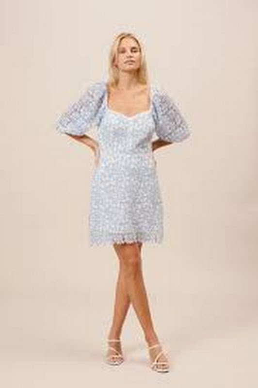Lucy Paris Womens Floral Print Puff Sleeve Dress, Size XS by Vanessa Jane