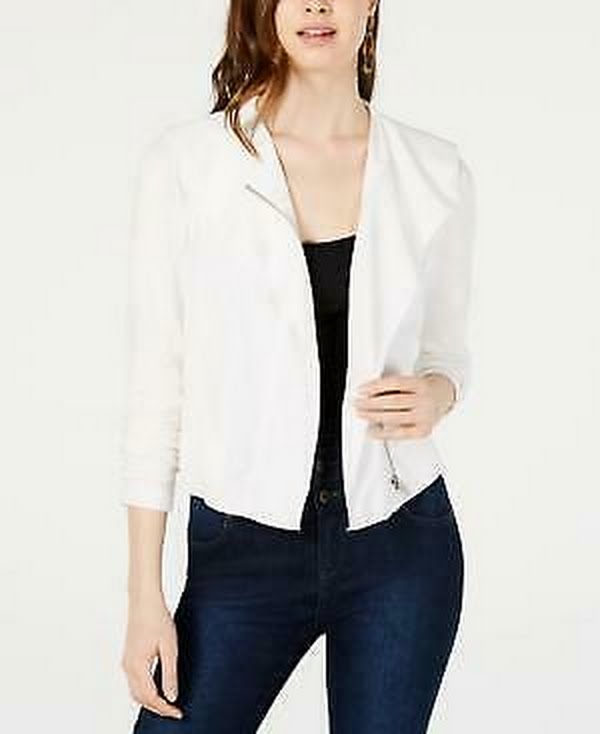 Bar III Knit Moto Jacket, Size XL by Vanessa Jane