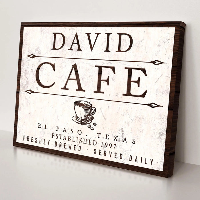 Cafe Sign II by Tailored Canvases