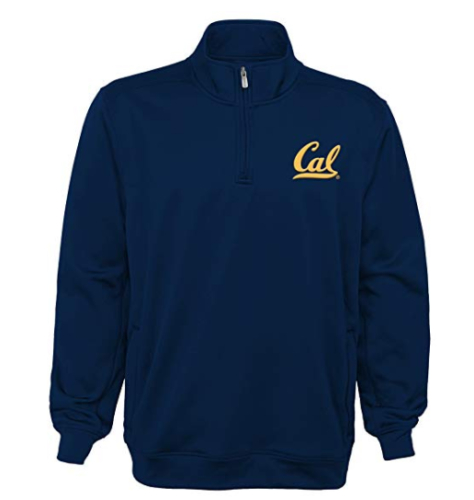NCAA California Golden Bears Youth Boys Trainer 1/4 Zip, Size Large by Vanessa Jane