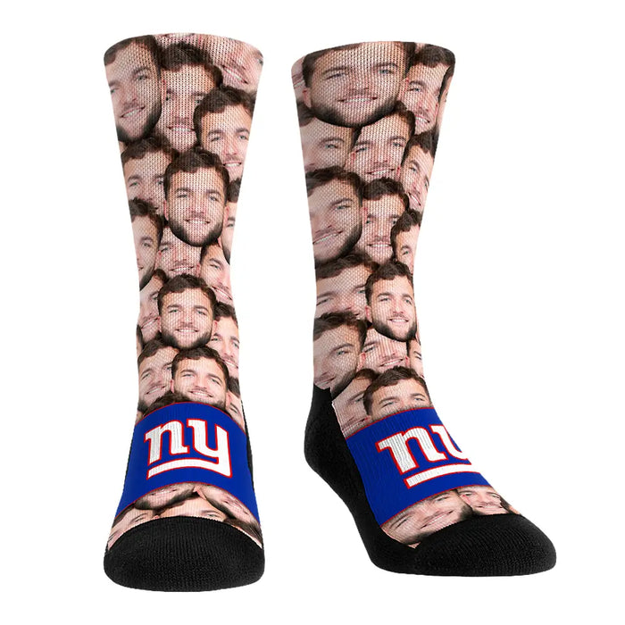 Cam Skattebo - New York Giants - Face Repeat by Rock 'Em Socks
