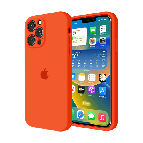 iPhone Camera Protection Silicone Case (Orange) by Vogueen