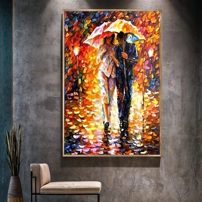 Canvas Print: "Rainy Romance" by Tailored Canvases