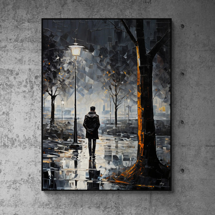 Canvas Print: "Solitary Reflection" by Tailored Canvases