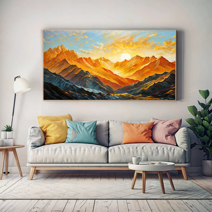 Canvas Print: "Sunset Surge" by Tailored Canvases